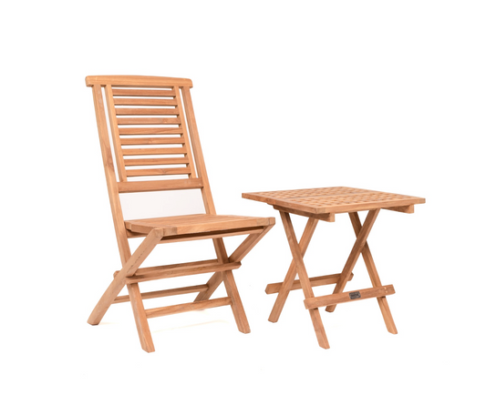 2 x  Folding Chairs with Folding Picnic Table