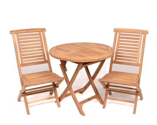 2 x Folding Chairs with Bistro Table